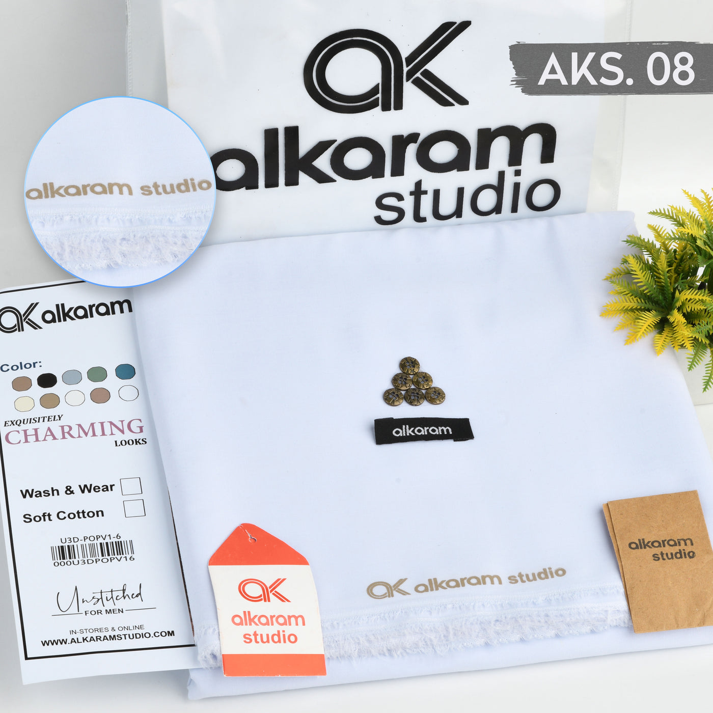 Alkaram Wash & Wear Aks-08